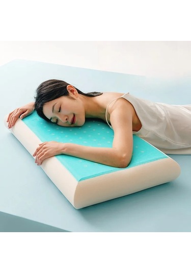 1 Adet Jel Bellek Köpük Yastık Yavaş Ribaund Ve Soğutma Etkisi Çok Renkli