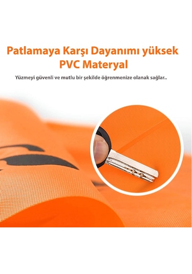 Trendpoint Kolluk Yüzme Şişme Simit Her Yaşa Uygun Turuncu