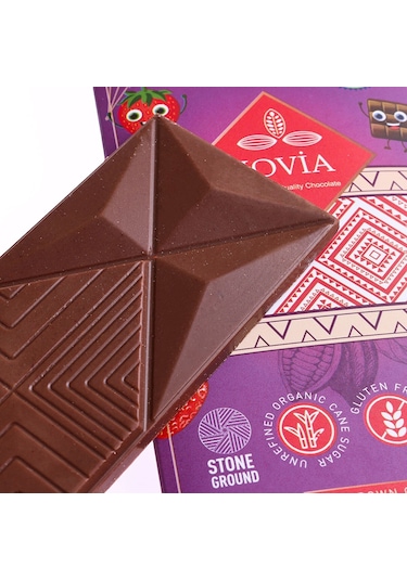 Jovia Organik Sütlü Çikolata Çilekli Kids 40 G