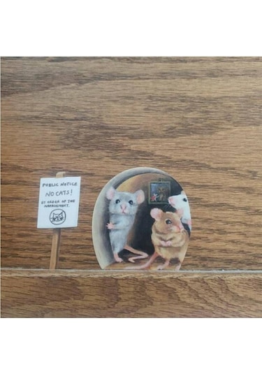 Komik Fare Deliği Duvar Çıkartmaları Yatak Odası Mutfak Süpürgelik Ev Dekorasyon 3d Vi Çıkartmaları Diy Duvar Sticker Dğ. 55013255 Diğer