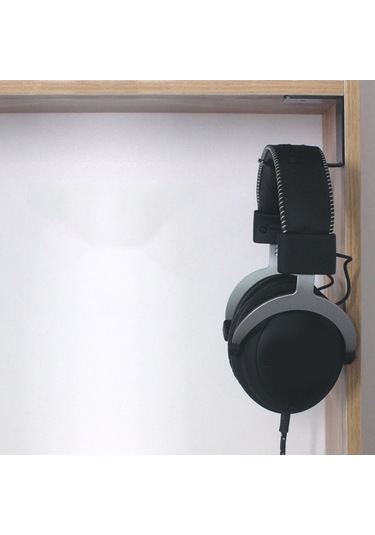 Sones 2 Adet Z5 Tamamen Alüminyum Alaşımlı Kulaklık Tutucu Askı Kancası Duvar Sergileme Rafı Gümüş Gri