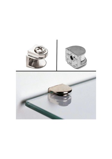 METAL CAM RAF TUTUCU DÜZ KROM ( 5 ADET )