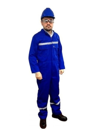 Tulum Bütün %100 Pamuk Reflektörlü Sax Mavi