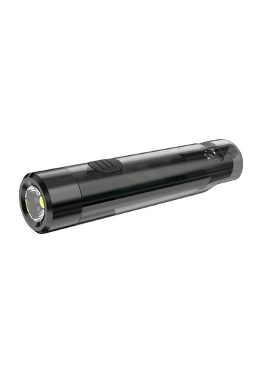 Novahub Siyah Anahtarlık Led Feneri, 7 Işık Modu, Type-c Hızlı Şarj, Su Geçirmez Darbeye Dayanıklı, 200mah Pil, Mini Taşınabilir Led Fener Siyah