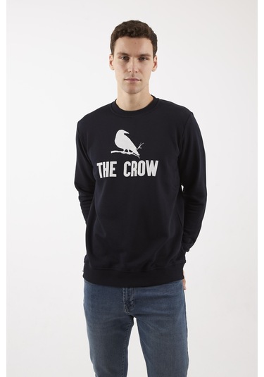 Zoom Lacivert O-yaka Sweatshırt Lacivert