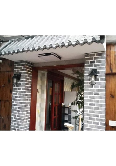 Duvar Lambaları Victoria Retro Açık Cam Fener Açık Hava Villa Bahçe Veranda Sundurma Aplik Alüminyum