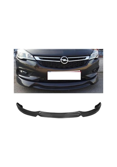 Opel Astra K Custom Ön Ek Karlık Abs Plastik Mat Siyah 2015 2016 2017 2018 2019 2020 2021