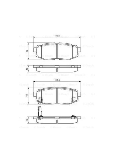 Subaru Forester 2.0Xt 2012-2019 Bosch Arka Balata