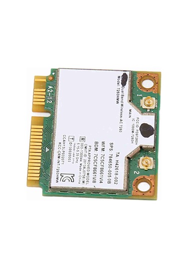 Fosenze 7260hmw Mini Pcıe Ağ Kartı, 1200mbps 2.4/5ghz Çift Bant Ve Bluetooth 4.0 İle, Win7/10 Uyumlu Lenovo/hp Dışında