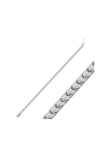 Lilarote Pırlanta Efektli Su Yolu Bileklik