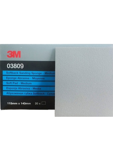 3M 3809 Tabaka Sünger Zımpara Fine 115 x 140Mm