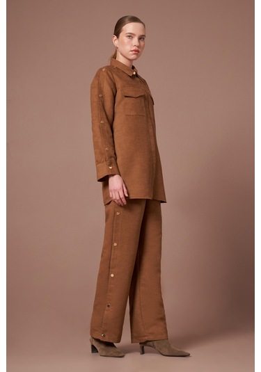 Ftz Women Kadın Süet Takım Camel 31276 Camel
