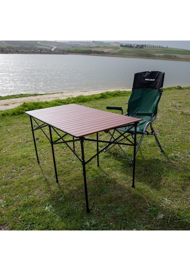 Free Camp 8830-H5-C Katlanır Masa-Kahverengi Kahve