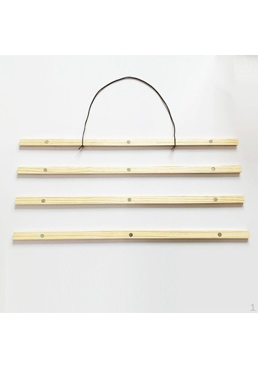 Novahub 21cm61cm Dıy Manyetik Ahşap Fotoğraf Askı Çerçevesi Kaydırma Baskı Posteri Resim 21 Cm 51cm