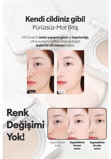 Mat Bitişli Clıo Kill Cover Founwear Cushion The Original Mini 23n Ginger Spf50+ Pa+++ 23n Ginger