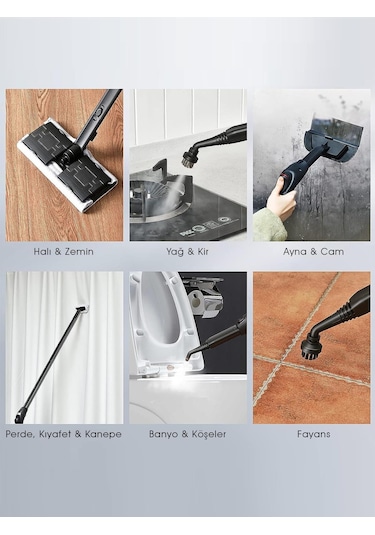 Pirantech CB-107C Çok Fonksiyonlu Buharlı Temizlik Makinesi