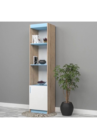 Moda Kitaplık Mdf Beyaz