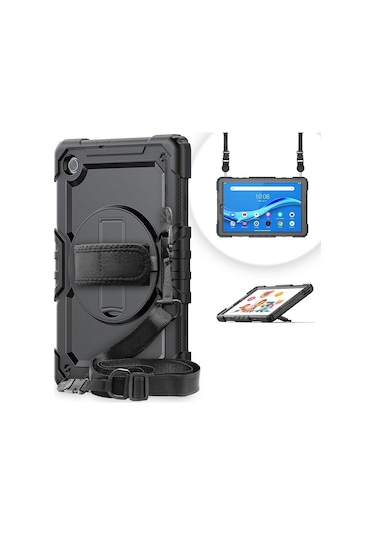 Samsung Galaxy Uyumlu Tab A9 Plus X210 X215 X216 Kılıf Defender Askılı Pars Case Fuji