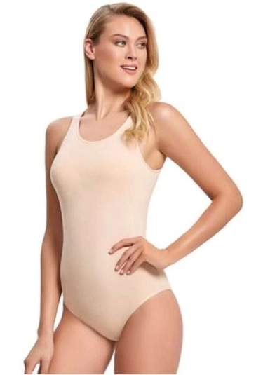 İmer 9252 Kadın Kalın Askılı Çıtçıtlı Atlet Ten