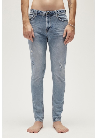 Bad Bear 22.01.70.005-23y Palermo Erkek Jean Pantolon 22.01.70.005-R7714 Mavi
