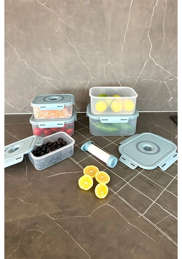 Seoul Taze Ürün Saklama Kabı 5'li Set Çok Renkli