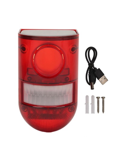 Güneş Enerjili Ses Ve Işık Alarmı Hareket Sensörlü 129db -n911