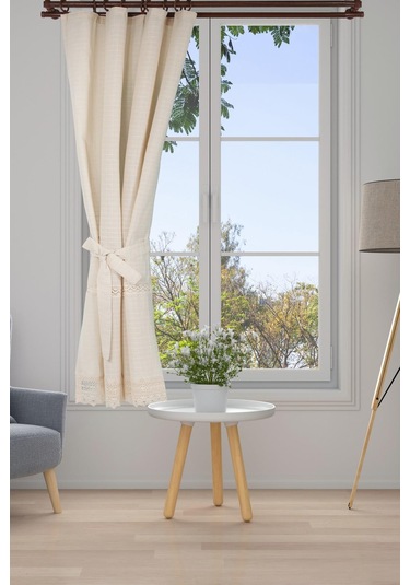 Dantelli Perde Krem
