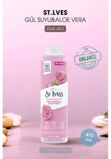 St.ıves Gül Suyu & Aloe Vera Vücut Şampuanı 473ml Gül
