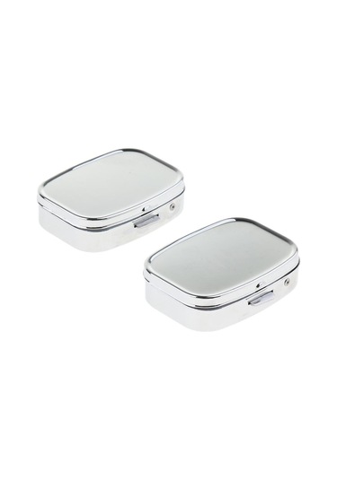 Suntek 2 Adet Vitamin Tıbbı Tablet Kutusu Hap Saklama Kutuları Diğer