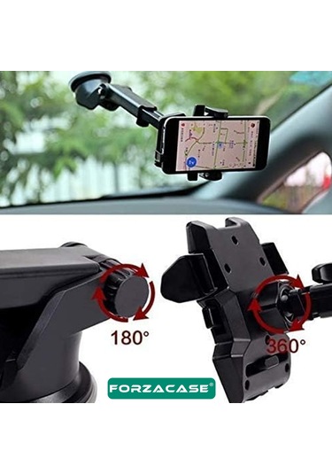 360 Araç İçi Torpido Ve Cam Vantuzlu Telefon Tutucu - Fc643