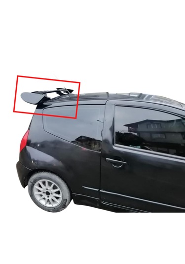 Citroen C2 Büyük Dtm Spoiler Boyasız - Astarlı
