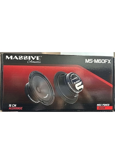 Massive Ms-m60fx 16 Cm Midrange 300w Maksimum 120w Rms Çift Fiyatıdır