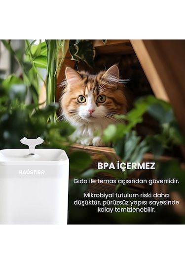 Haustier Wf004 Akıllı Kedi Köpek Su Sebili Su Şelalesi Su Pınarı
