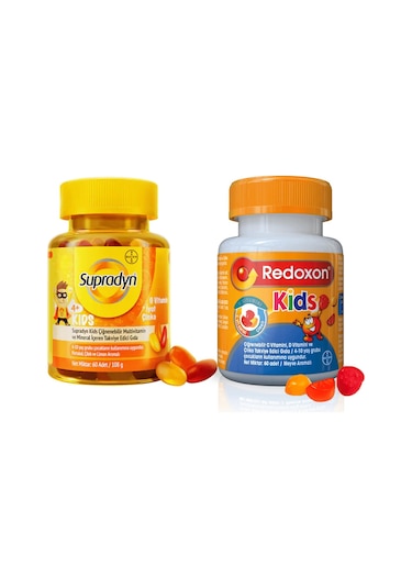 Supradyn Kids 60'lı + Redoxon Kids 60'lı 2'li Set