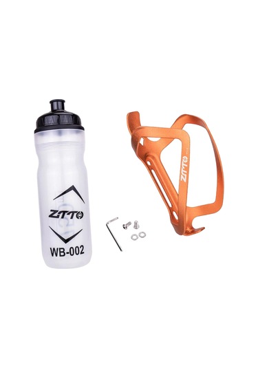 Suntek Dağ Bisikleti Su Şişesi Kafesi İçecek Sağlam Turuncu Turuncu