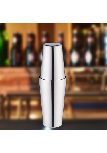 Paslanmaz Çelik Boston Kokteyl Modülatörü Yüksek Sınıf Barmen Araçları / Premium Barware Araçları, Kapasite: 750 + 600ml