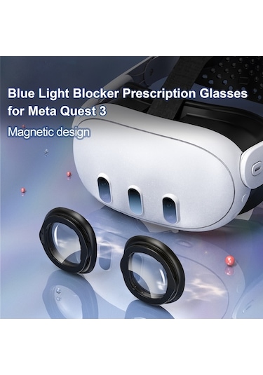 Pazly Startrc Oyunları Meta Quest 3 Vr Gözlükler İçin Çizilmez Halka Lens Miyop Dioptri 6.0-7.0 / Astigmatizma 0.5-2.0
