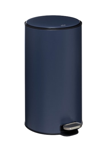 5five Çöp Kovaları Simply Smart Delta 30 Lt Metal Petrol Mavisi Koyu Mavi