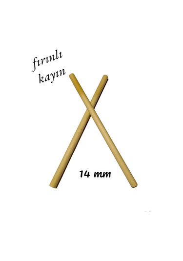 Ritim Çubuğu 16 Çift 32 Adet Pürüzsüz 24 CM 14 MM
