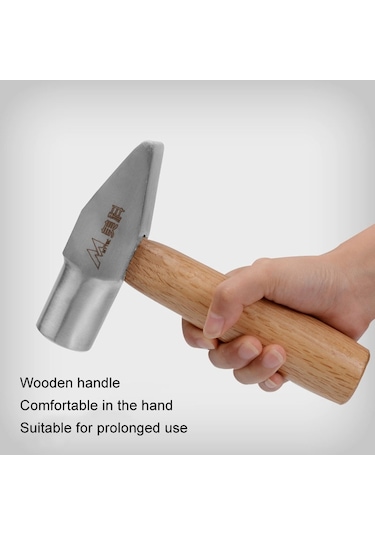 Mytec Orta Gümüşçü Çekiç Aracı Kısa Saplı Küçük Çekiç El Yapımı Yuvarlak Kafa Ördek Gagası Çekiç