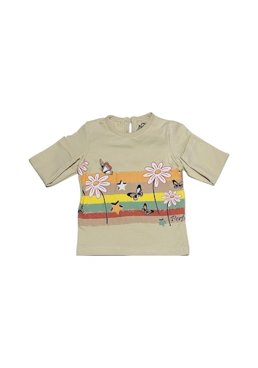 Baby Pink Renkli Kız Çocuk Alt Üst Bej