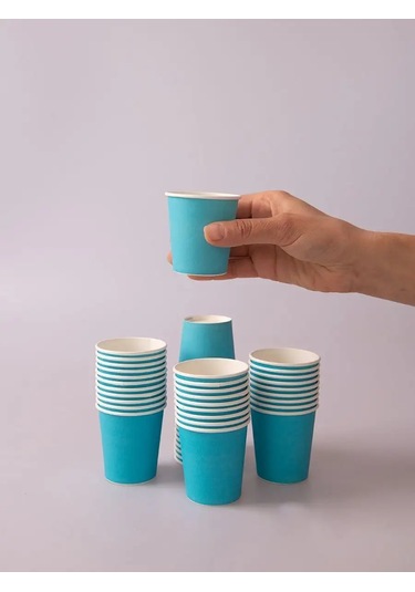 Kinomarket Kağıt Bardaklar, Tek Kullanımlık, 100 Ml, 100 Adet 156628424 Turkuaz