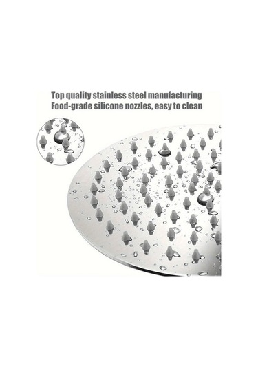 Fastbuy Challenger Simli 20 32cm Duş Başlığı 15 24cm Duş Kolu Lüks Krom Paslanmaz Duş Seti Ultra İnce Basınç Artırıcı Kendind Simli