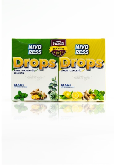Nivoress Drops Nane Okaliptüs Zencefil Limon 24 Adet