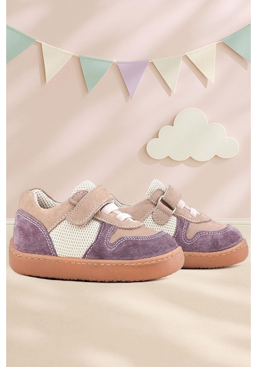 Rakerplus Bob Hakiki Deri Mor Pudra Barefoot Cırtlı Lastikli Bebek Sneaker Ayakkabı Mor Rakerplus Bob Hakiki Deri Mor Pudra Barefoot Cırtlı Lastikli Bebek Sneaker Ayakkabı Mor