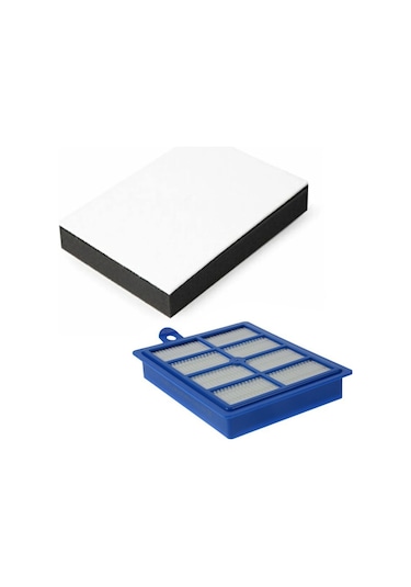 Electrolux Uyumlu Ultraflex Eufc81db Süpürge Hepa Filtre Ve Sünger Filtre