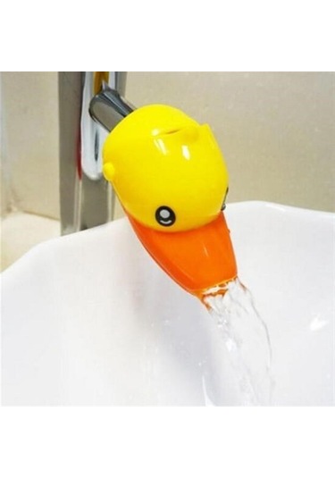 Buffer Çocuklar İçin Eğitici Ve Güvenli Musluk Uzatıcı Genişletici Başlık Aparatı Ördek Figürlü - 9005467974612drvs1