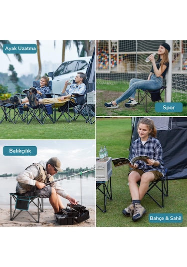Fundango Cozy Stool Plus Ultra Konforlu Destekli Katlanır Tabure Black Siyah
