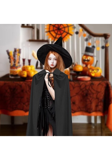 Suntek 2 Parça Sivri Büyücü Şapkası Fantezi Elbise Parti