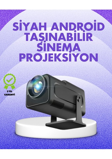 Android Tv 11 İşim Sistemli Elektrikli Odaklama Projektör-126572